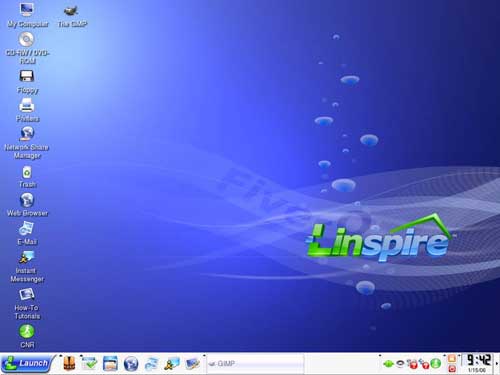 Linspireデスクトップ画面【0から楽しむパソコン講座】