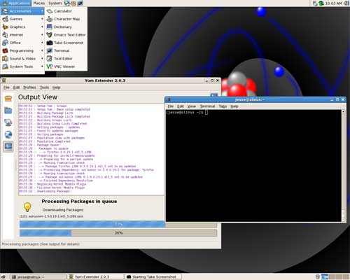 Scientific Linuxデスクトップ画面【0から楽しむパソコン講座】