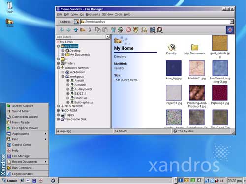Xandrosデスクトップ画面【0から楽しむパソコン講座】