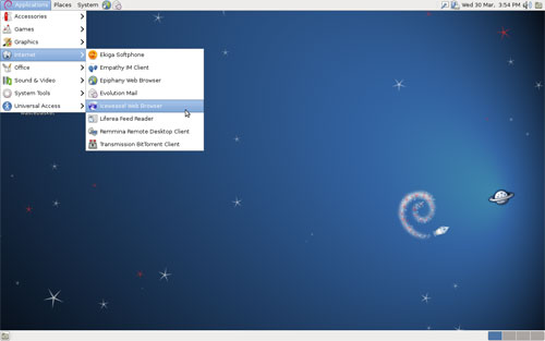 Debian GNU Linuxデスクトップ画面【0から楽しむパソコン講座】